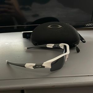 Oakley sunglasses white and gray.